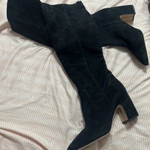 NWT Sam Edelman black suede boots 9